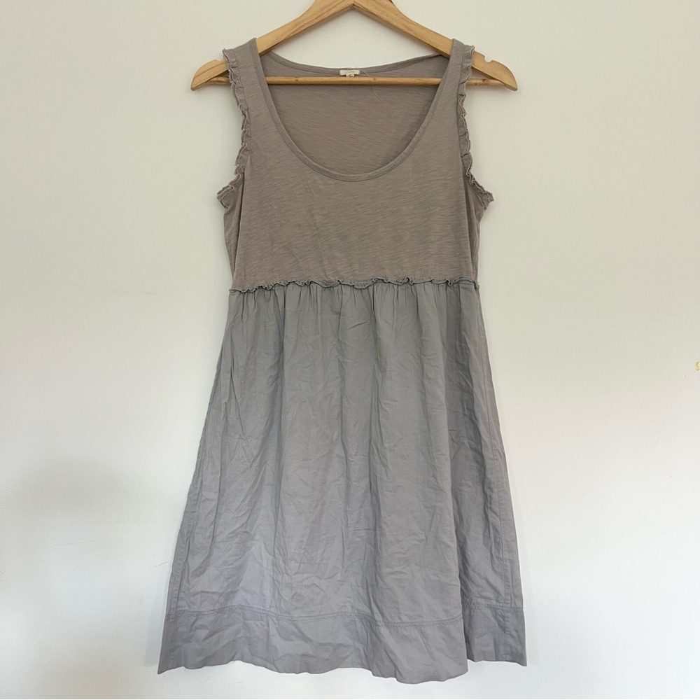 J. Crew Two-Tone Gray Sleeveless Mini Dress